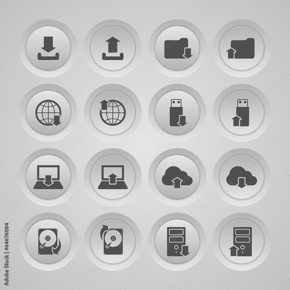 Upload Download Icons Set Upload Download Icons Set