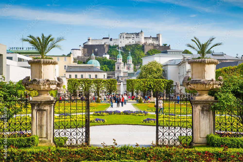 Obraz premium Historyczne miasto Salzburg, Salzburger Land, Austria