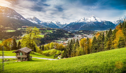 Photo Scenic landscape in Bavarian Alps, Berchtesgaden, Germany