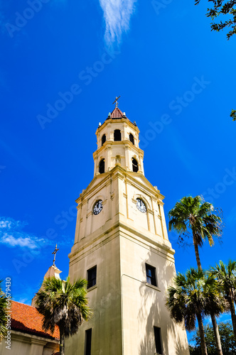 bell tower at flagler college in st. augustine, florida