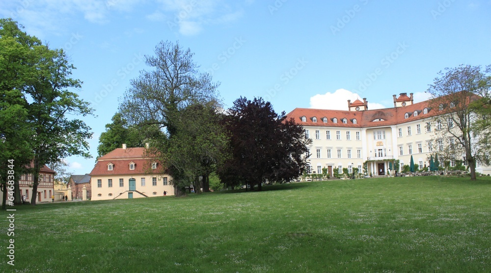Schlosspark mit Schloss und Alter Kanzlei in Lübbenau
