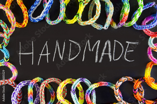 background rubber bracelets