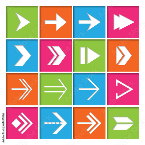 Free Download Arrow Symbols Icons Set - GFXLoad