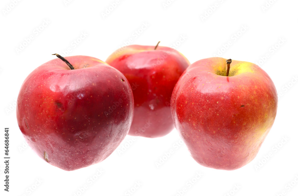 Ripe red apple isolated on the white background. Ripe red apple isolated on the white background.