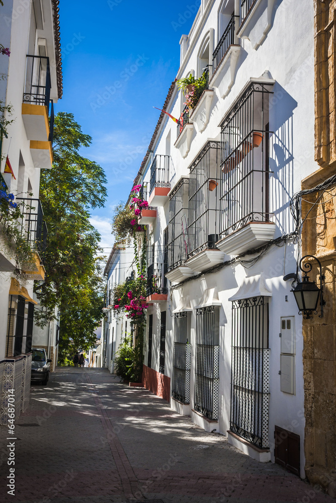 beautiful old city Marbella in Spain