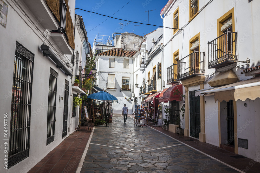 beautiful old city Marbella in Spain