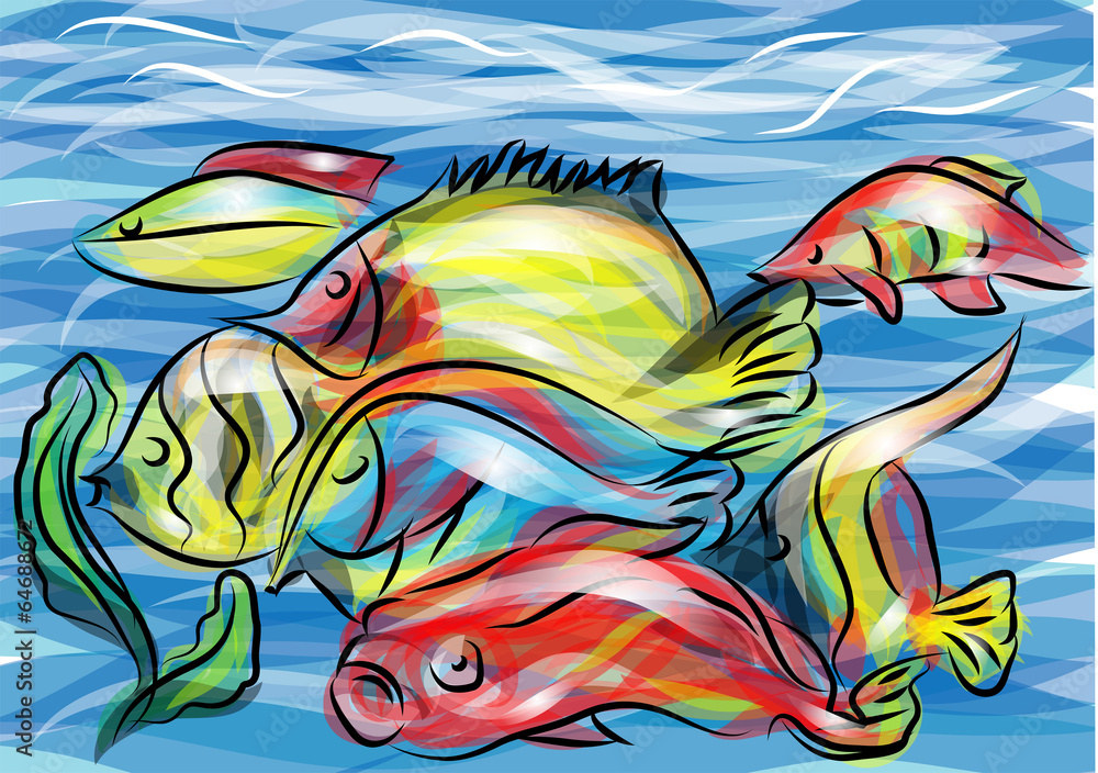 Obraz premium coral fish