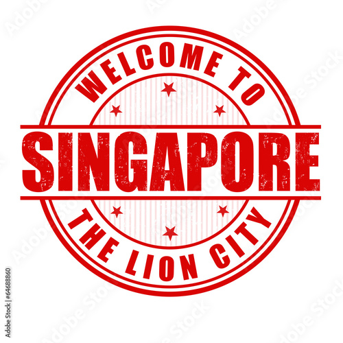 Welcome to Singapore stamp