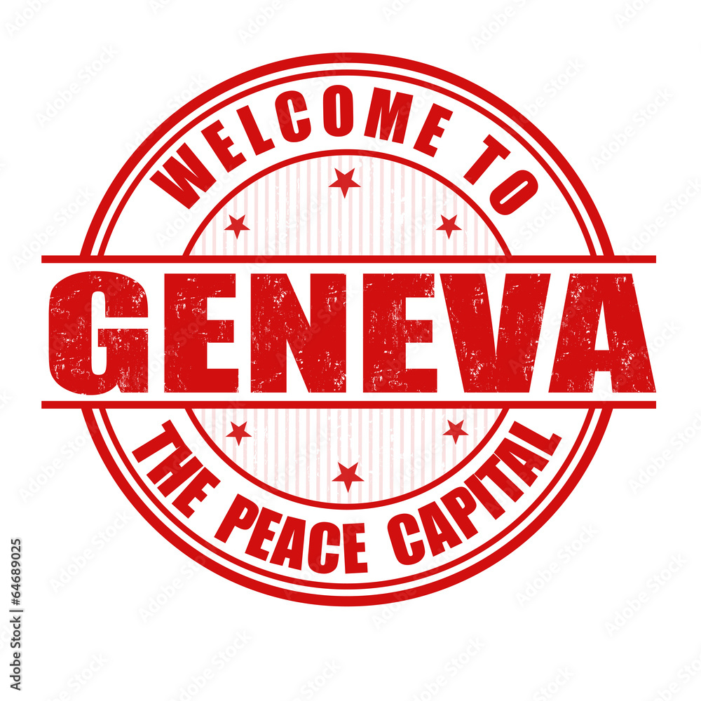 Welcome to Geneva stamp Welcome to Geneva stamp