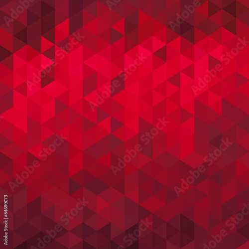 Abstract red geometric background - origami