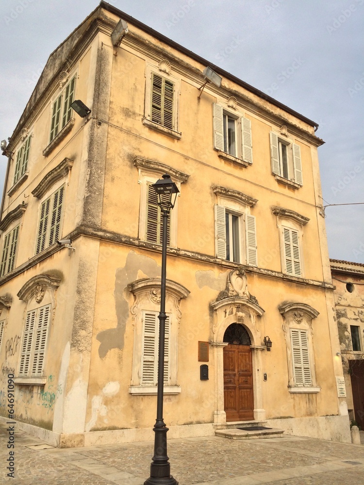 old palace in San Benedetto del  Tronto ,italy