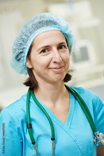 surgeon doctor in surgery operation room photo