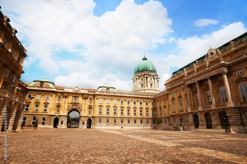 Courtyard, Buda Castle, Royal Palace in Budapest