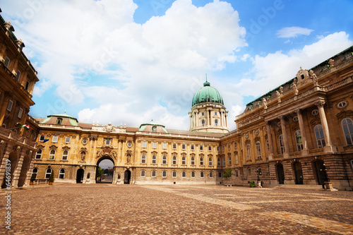 Courtyard, Buda Castle, Royal Palace in Budapest