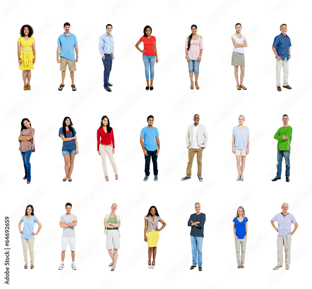 Group of Multiethnic Colorful Diverse People Group of Multiethnic Colorful Diverse People