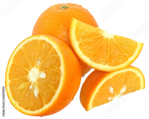 Sliced oranges heap