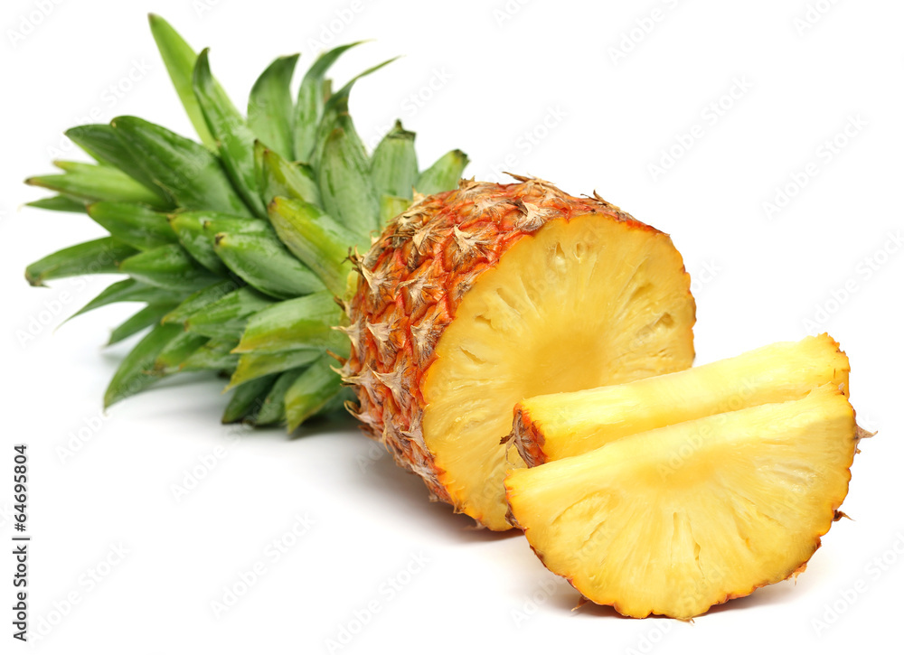 Sliced pineapple