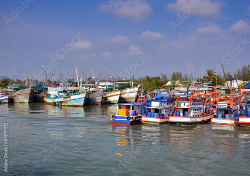 Docking Boats at Phuket, Thailand