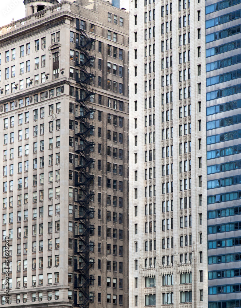 Skyscrapers in a city, Chicago, Cook County, Illinois, USA