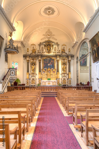Interiors of a church, Quebec City, Quebec, Canada