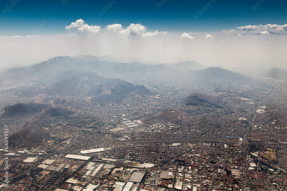 Aerial view of a city, Mexico City, Mexico