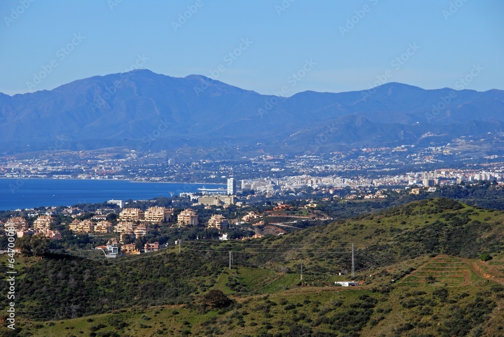 View along Marbella coastline, Spain © Arena Photo UK