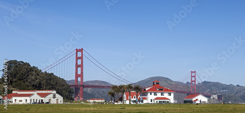 Obraz na płótnie Crissy Field & Golden Gate Bridge in San Francisco, California w salonie