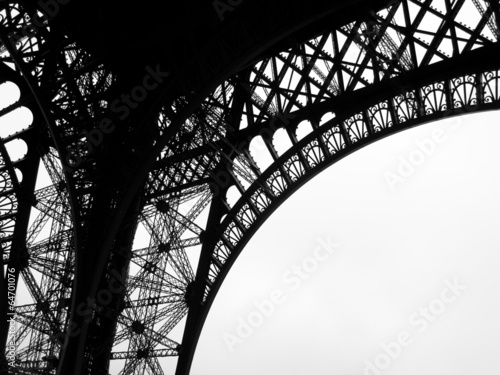 Low angle view of Eiffel Tower, Paris, France #64701076