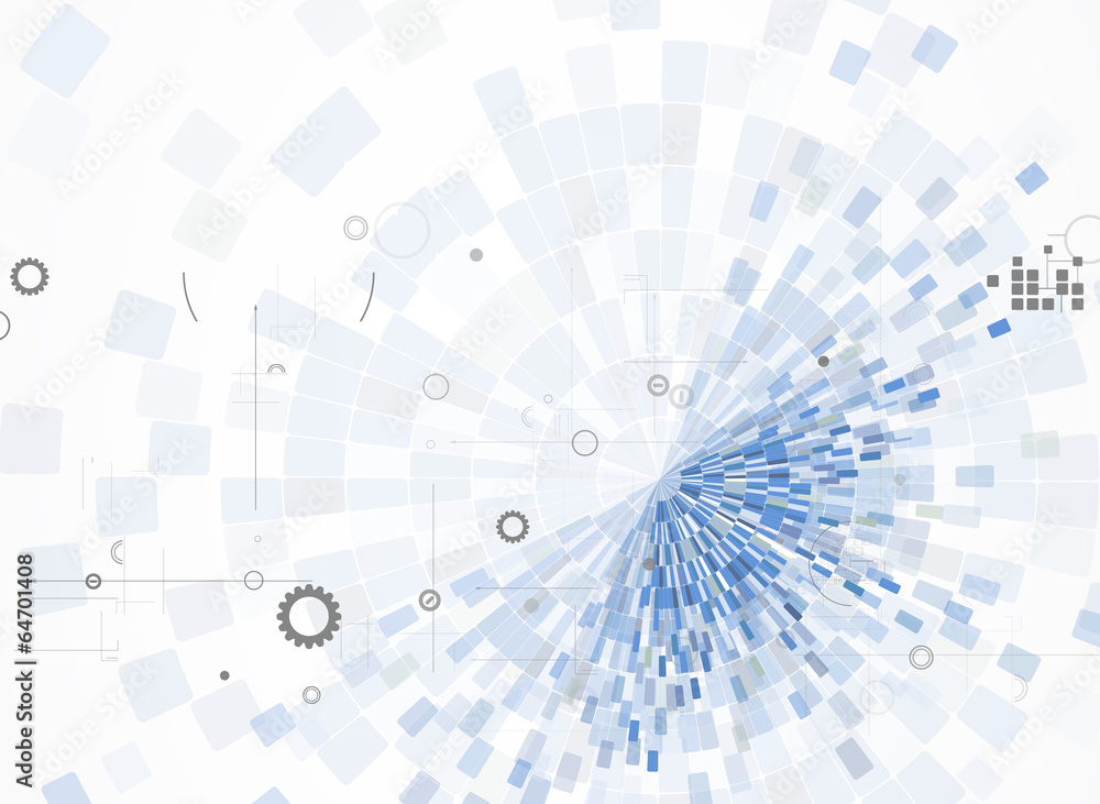 Obraz premium science futuristic internet high computer technology business