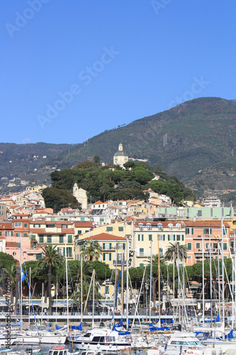 View of Madonna della Costa Sanctuary (SanRemo Italy )