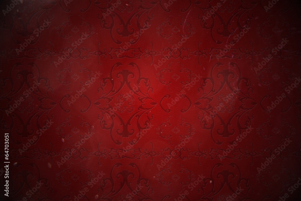 Elegant patterned wallpaper in red tones Elegant patterned wallpaper in red tones