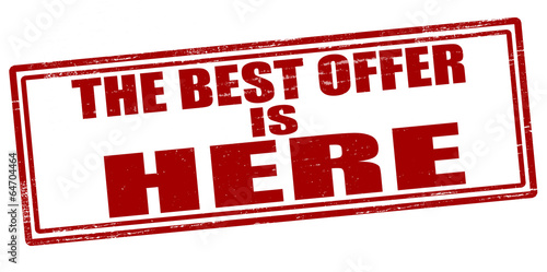 The best offer is here