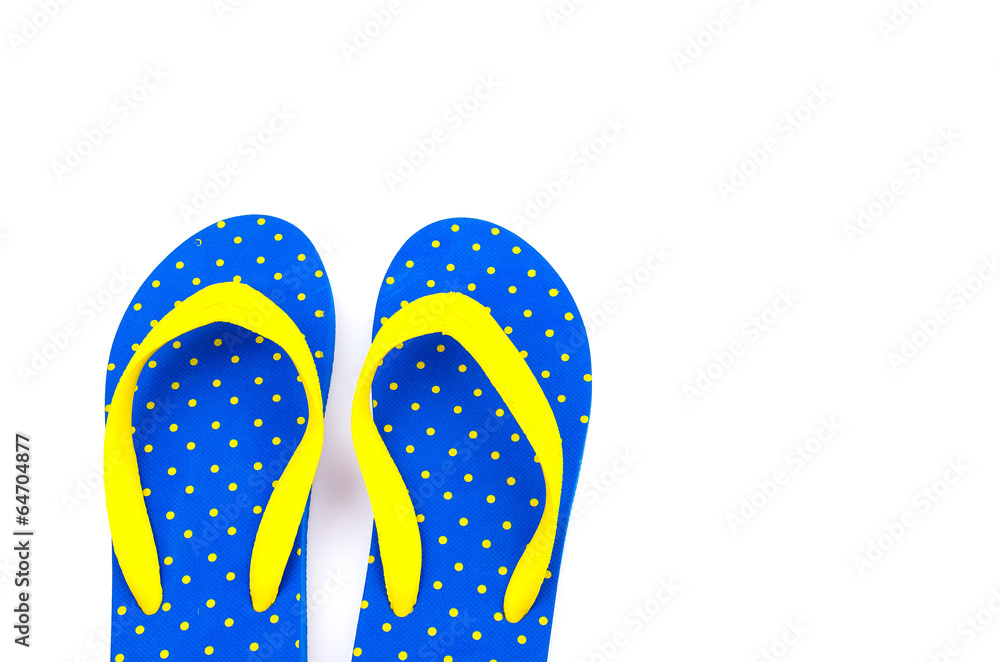 Flip flops isolated white background Flip flops isolated white background