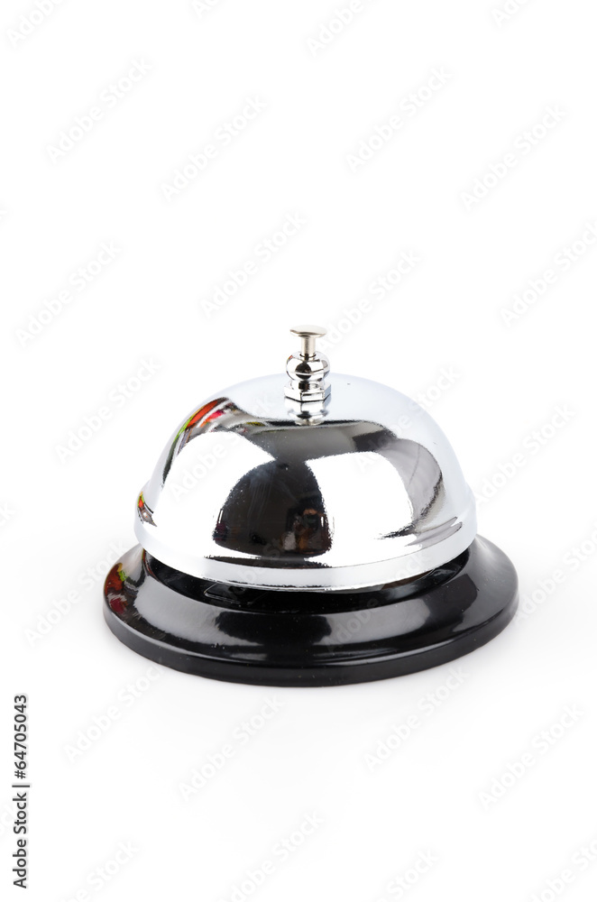 Service bell isolated white background Service bell isolated white background
