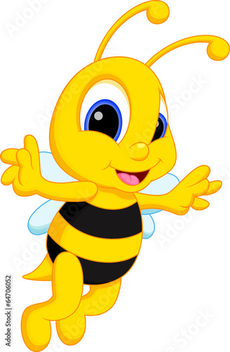 Cute bee cartoon