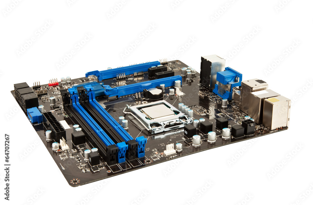 Laptop black and blue mother board Laptop black and blue mother board