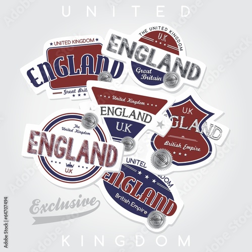 united england kingdom emblem label
