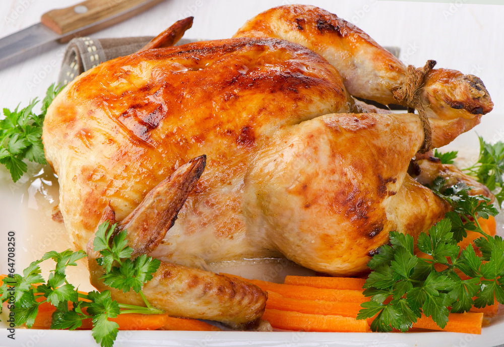 Roasted chicken with fresh herbs Roasted chicken with fresh herbs
