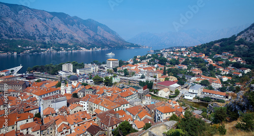 Panorama of the Kotor and Kotor Bay, Montenegro