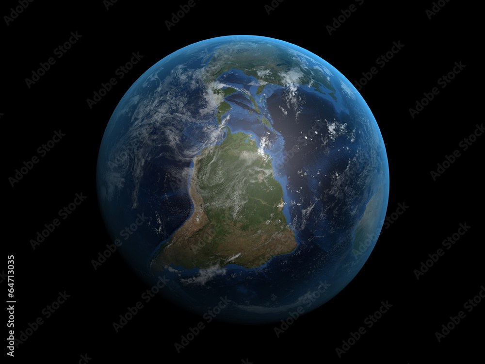 3D render the planet Earth on a black background, high resolutio 3D render the planet Earth on a black background, high resolutio