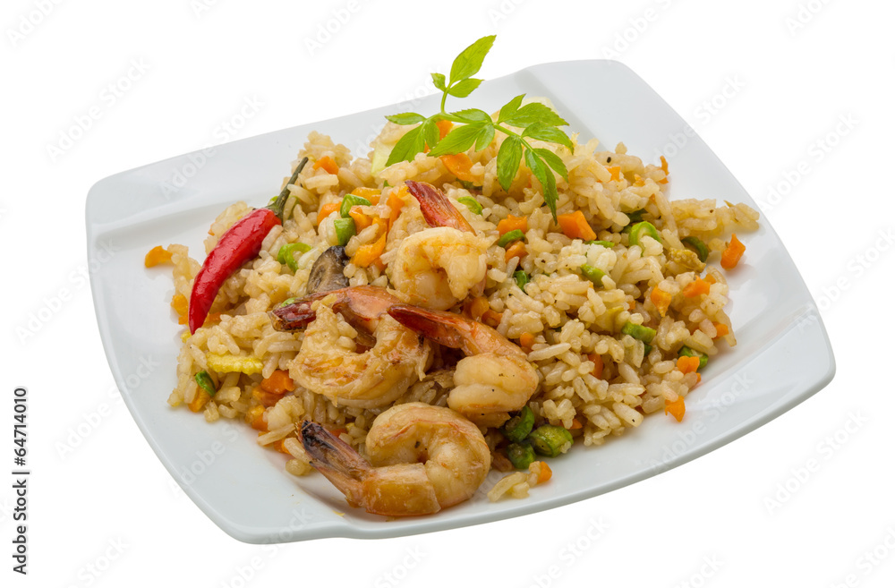 Fried rice with shrimps Fried rice with shrimps