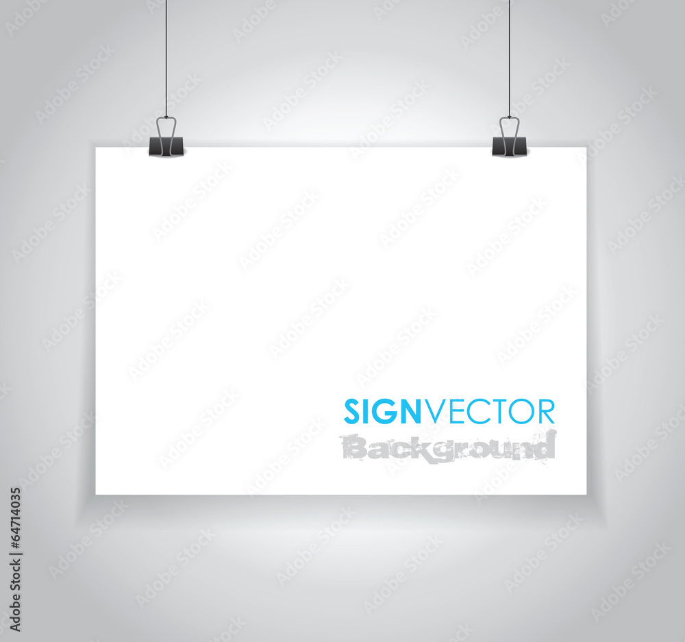 hanging paper sign hanging paper sign