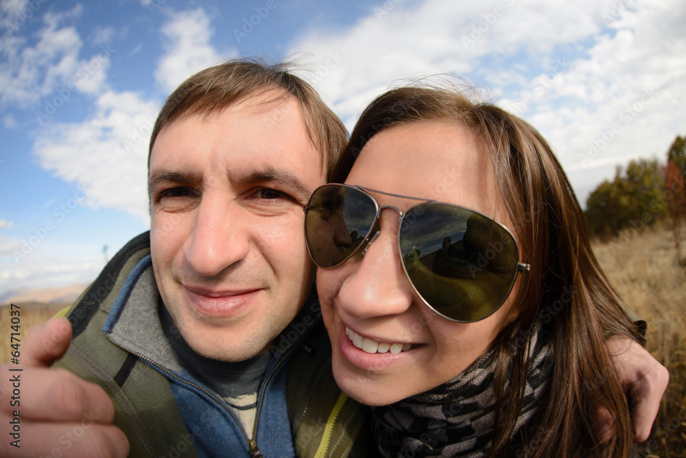 Smiling Man and Woman Smiling Man and Woman