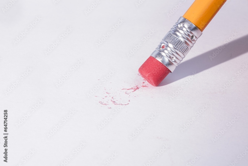 Pencil erasing Stock Photo Adobe Stock