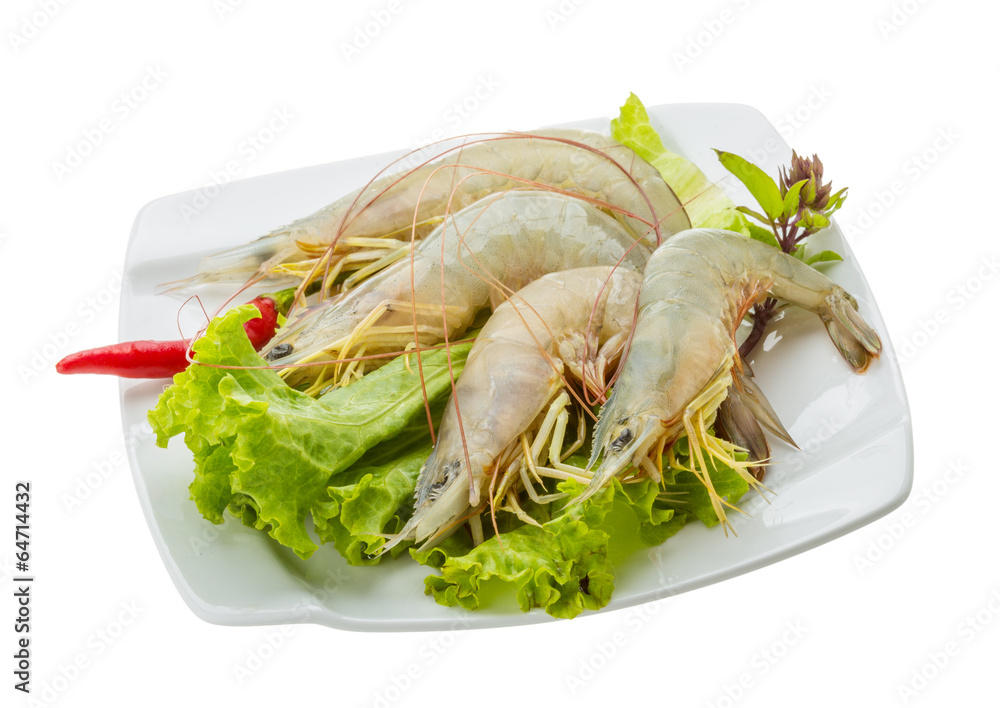Raw tiger shrimps Raw tiger shrimps