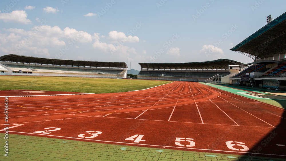 Fototapeta premium Tło sportowe toru wyścigowego
