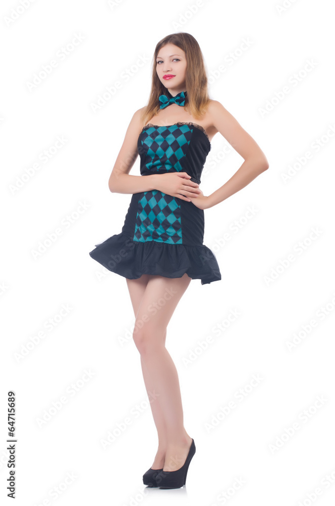 Young pretty woman isolated on white Young pretty woman isolated on white