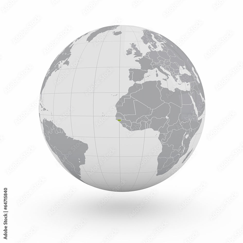 Mappamondo Africa Guinea Bissau Mappamondo Africa Guinea Bissau