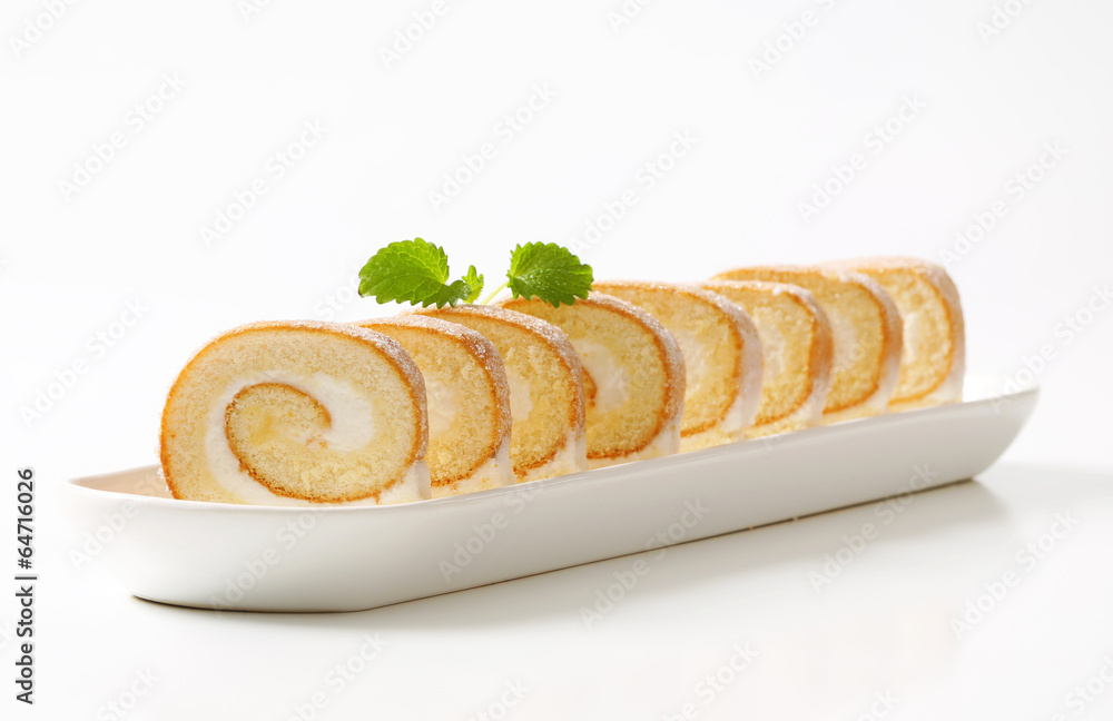 Cream cheese Swiss roll Cream cheese Swiss roll