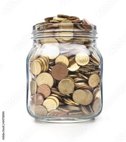 Münzen im Weckglas